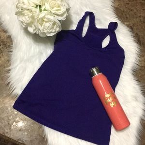 Purple‎ Tank Top Workout Top * Dance Class * Sz Lge
